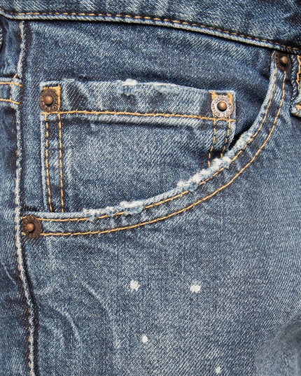 Dsquared² Blue Cotton Men Jeans