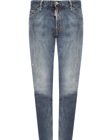 Dsquared² Blue Cotton Men Jeans