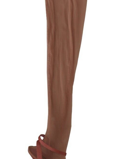 Dolce & Gabbana Pink Tulle Stretch Ankle Strap Sandals Shoes