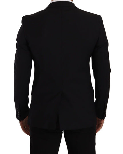 Dolce & Gabbana Black Slim Fit Vest 2 Button MARTINI Blazer