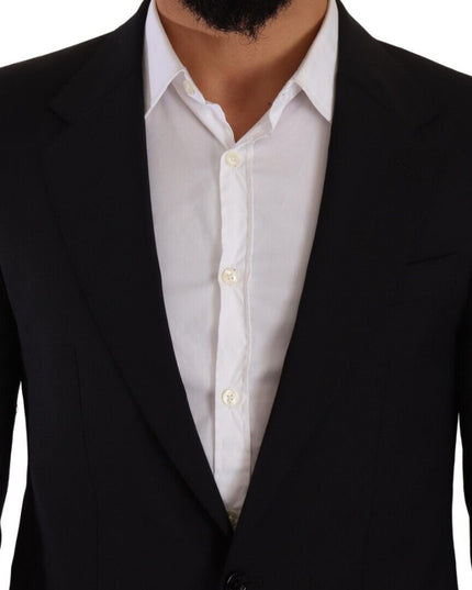Dolce & Gabbana Black Slim Fit Vest 2 Button MARTINI Blazer