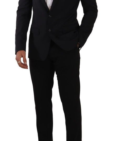 Dolce & Gabbana Black Slim Fit Vest 2 Button MARTINI Blazer