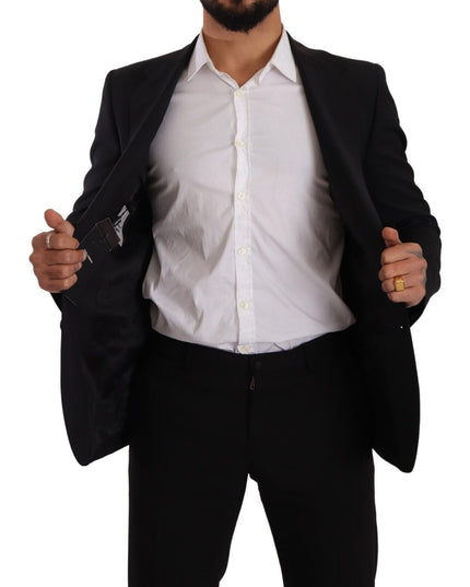 Dolce & Gabbana Black Slim Fit Vest 2 Button MARTINI Blazer