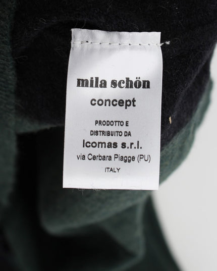 MILA SCHÖN Green Wool Blend Pencil Skirt