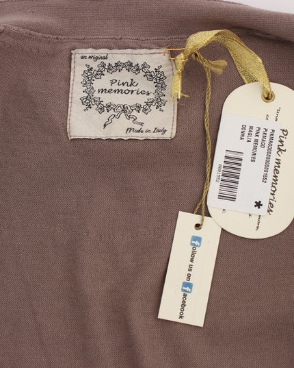 PINK MEMORIES Purple Lace Cotton Cardigan Sweater