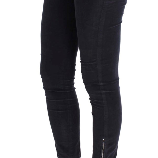 Costume National Purple Cropped Corduroys Jeans