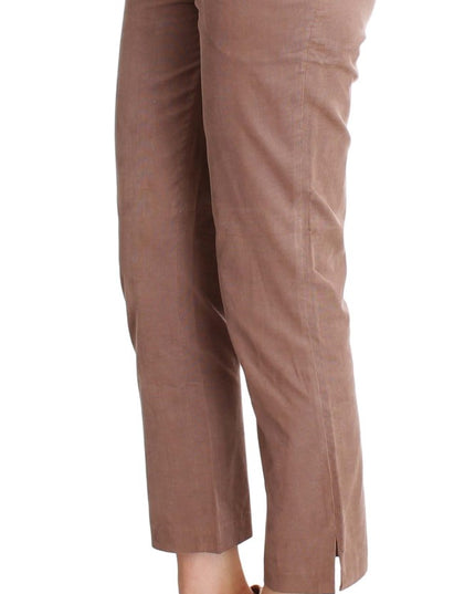 Costume National Brown Cropped Corduroys Pants