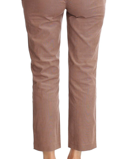 Costume National Brown Cropped Corduroys Pants