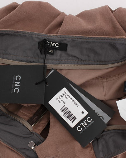 Costume National Brown Cropped Corduroys Pants