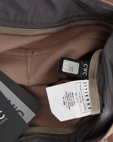 Costume National Brown Cropped Corduroys Pants