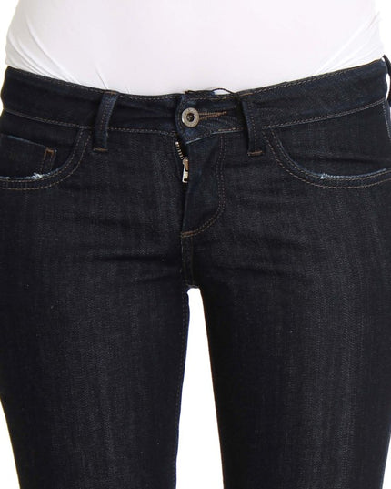 Costume National Blue Cotton Stretch Slim Fit Jeans