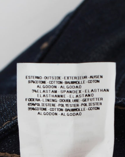 Costume National Blue Cotton Stretch Slim Fit Jeans