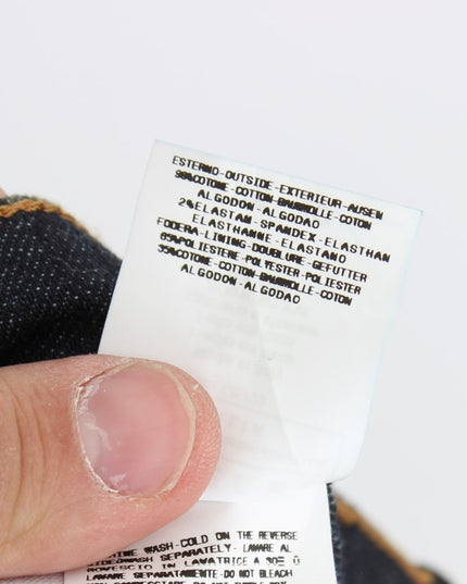 Costume National Blue Cotton Stretch Slim Fit Jeans