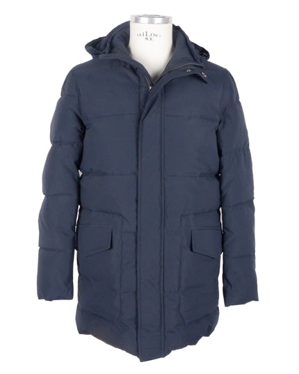 Emilio Romanelli Sleek Blue Men's Hooded Jacket