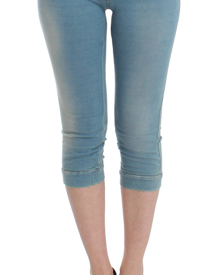 Ermanno Scervino Blue Capri Pants Cropped Jeans