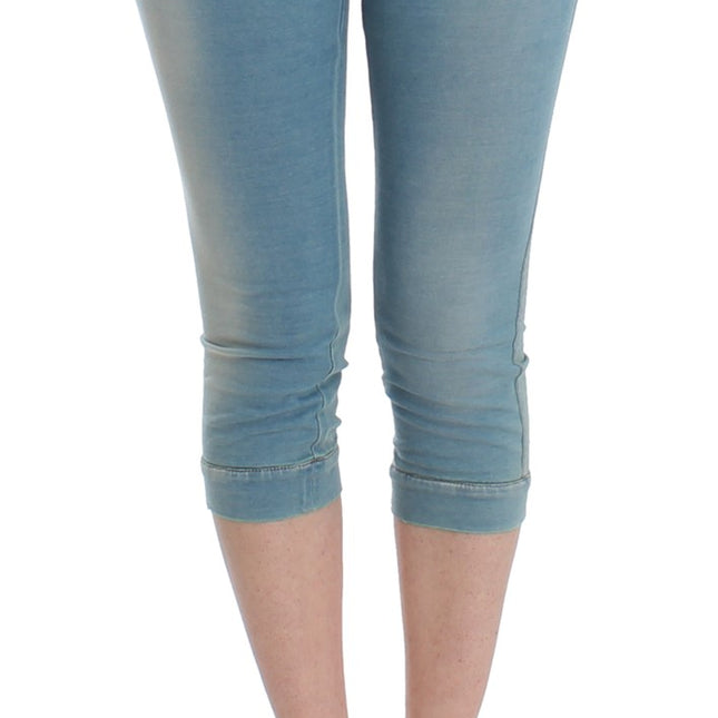 Ermanno Scervino Blue Capri Pants Cropped Jeans