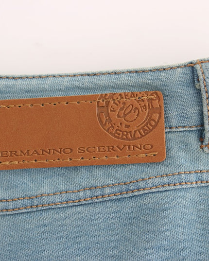 Ermanno Scervino Blue Capri Pants Cropped Jeans