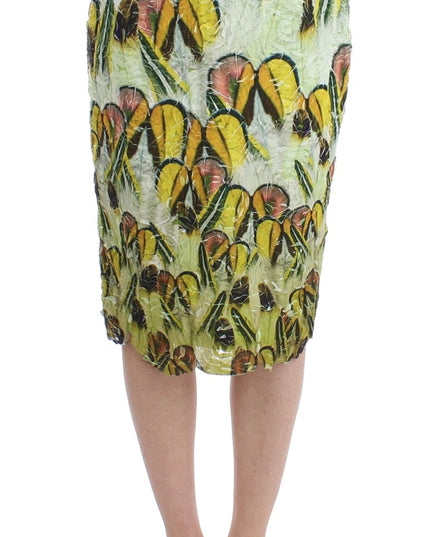 Lanre Da Silva Ajayi Multicolor Organza Pencil Skirt