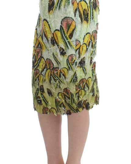 Lanre Da Silva Ajayi Multicolor Organza Pencil Skirt