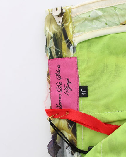 Lanre Da Silva Ajayi Multicolor Organza Pencil Skirt