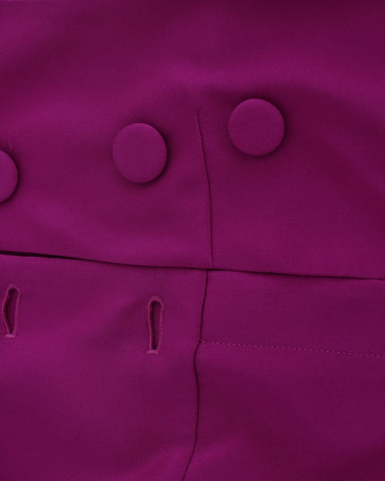 Barbara Casasola Purple Silk Sleeveless Blouse Top