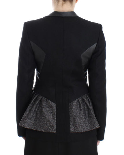 KAALE SUKTAE Black Short Blazer Coat Biker Jacket