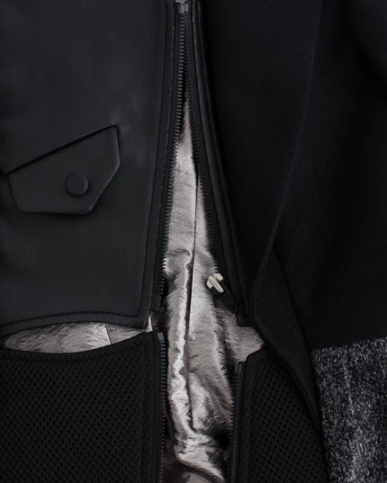 KAALE SUKTAE Black Short Blazer Coat Biker Jacket