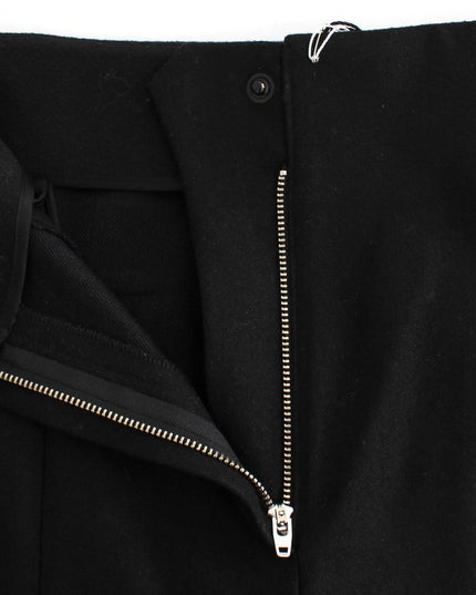 KAALE SUKTAE Black High Waist Straight Slim Dress Pants