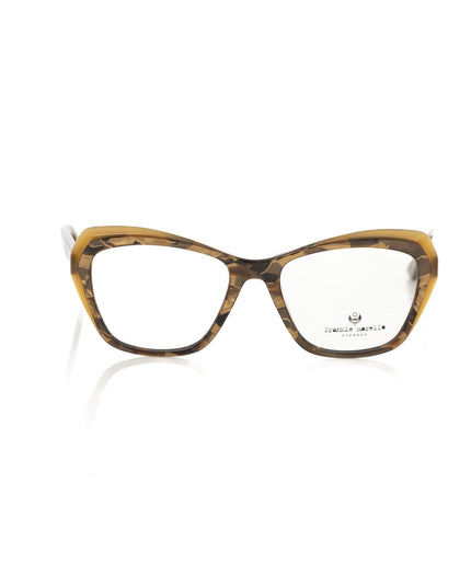 Frankie Morello Beige Acetate Women's Eyeglass Frame