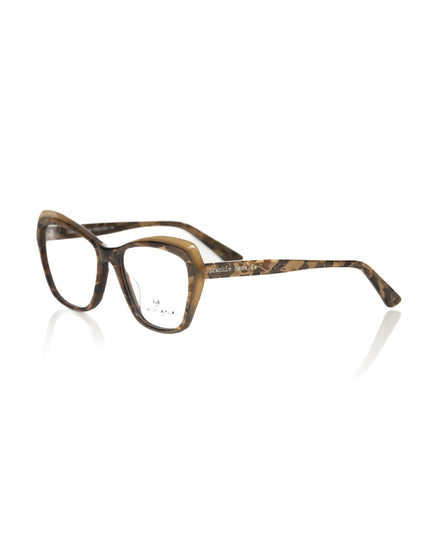 Frankie Morello Beige Acetate Women's Eyeglass Frame
