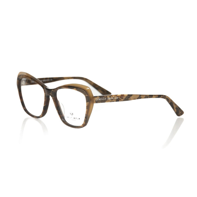 Frankie Morello Beige Acetate Women Eyeglass Frame