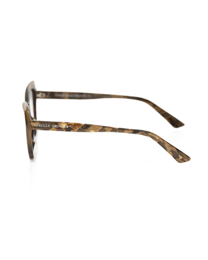 Frankie Morello Beige Acetate Women's Eyeglass Frame