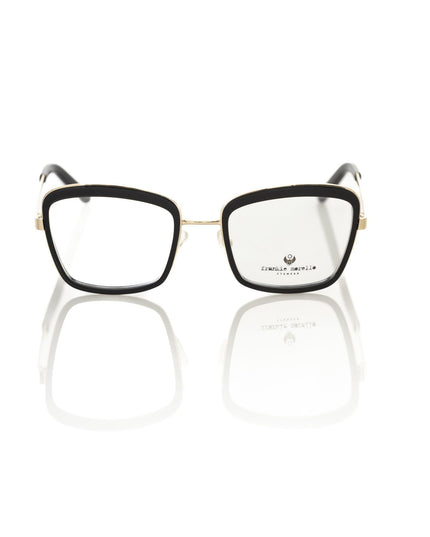 Frankie Morello Black Metallic Women's Eyeglass Frame