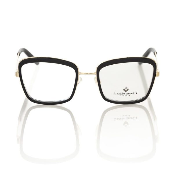Frankie Morello Black Metallic Women's Eyeglass Frame