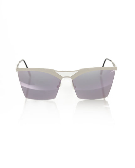 Frankie Morello Silver Metallic Women Sunglasses