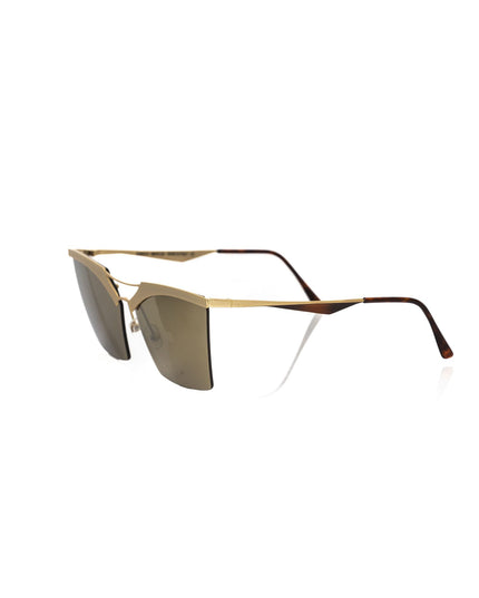 Frankie Morello Gold Metallic Fibre Women Sunglass