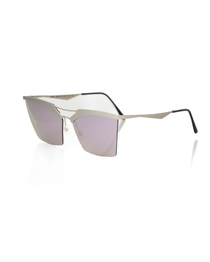Frankie Morello Silver Metallic Women Sunglasses