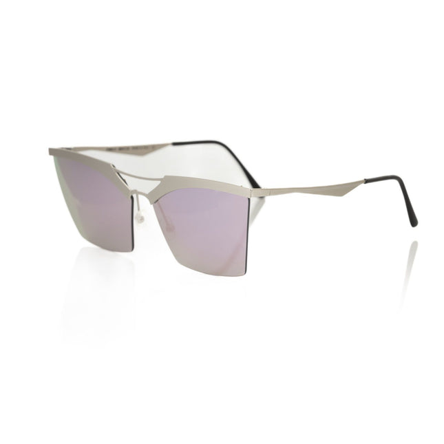 Frankie Morello Silver Metallic Women Sunglass