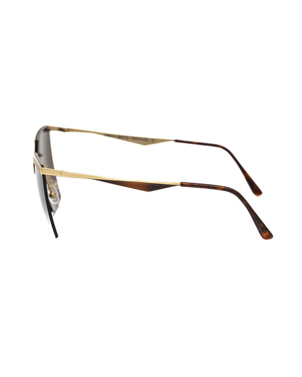 Frankie Morello Gold Metallic Fibre Women Sunglass