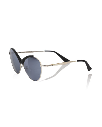 Frankie Morello Black Metallic Women Sunglasses