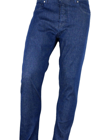 Aquascutum Blue Cotton Men Jeans