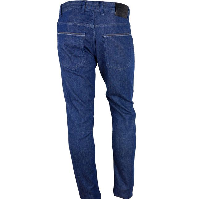 Aquascutum Blue Cotton Men Jeans