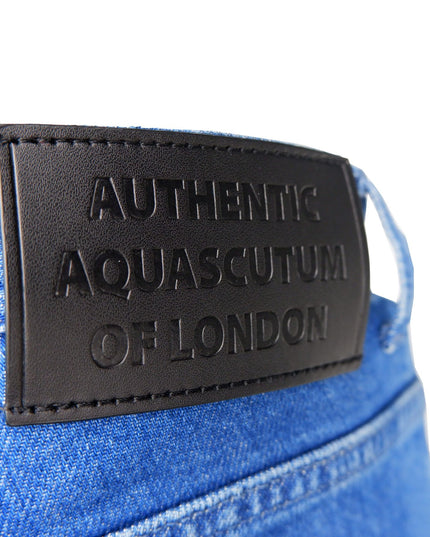 Aquascutum Blue Cotton Men's Jeans