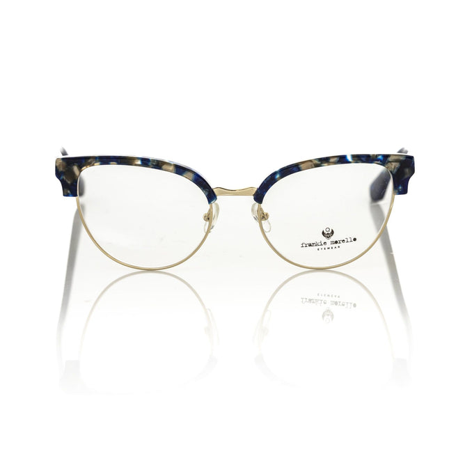 Frankie Morello Blue Metallic Women's Eyeglass Frame