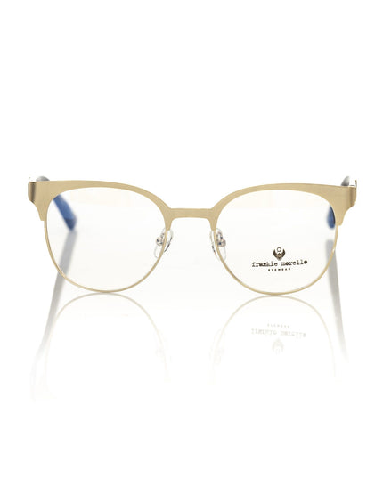 Frankie Morello Gold Metallic Women's Eyeglass Frame
