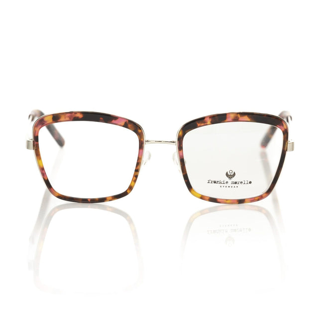 Frankie Morello Red Metallic Women's Eyeglass Frame