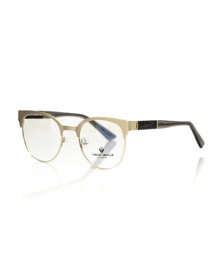 Frankie Morello Gold Metallic Women's Eyeglass Frame