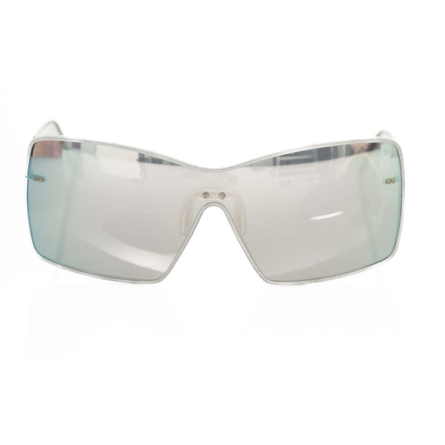 Frankie Morello Silver Metallic Women's Sunglasses Shield