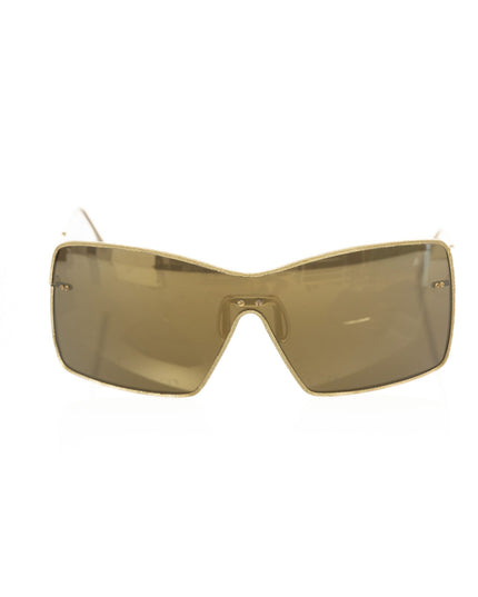 Frankie Morello Gold Metallic Fiber Women Sunglasses