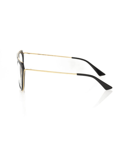 Frankie Morello Aviator-Style Chic Eyeglasses with Gold Accents